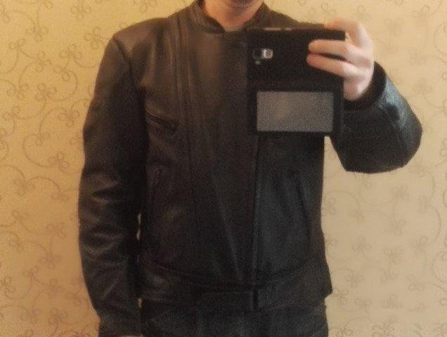 Кожаная мото куртка косуха IXS 46-48 Швейцария