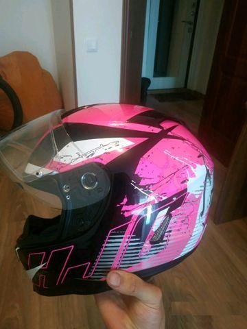 Мото шлем hjc is17 pink rocket