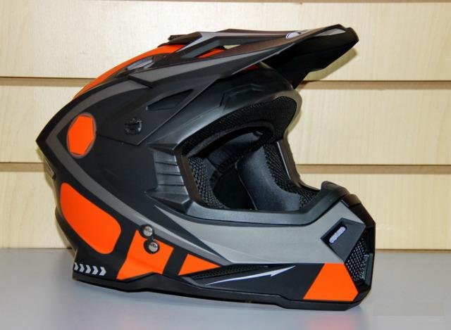 Кроссовый шлем Ataki MX801 Strike оранжево/черный