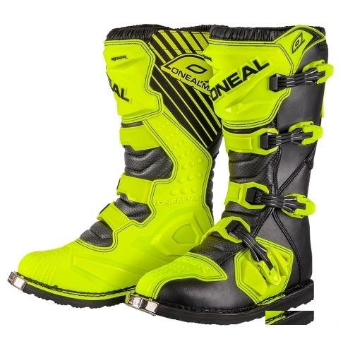 Мотоботы кроссовые Rider Boot флуоресцентно-желтые