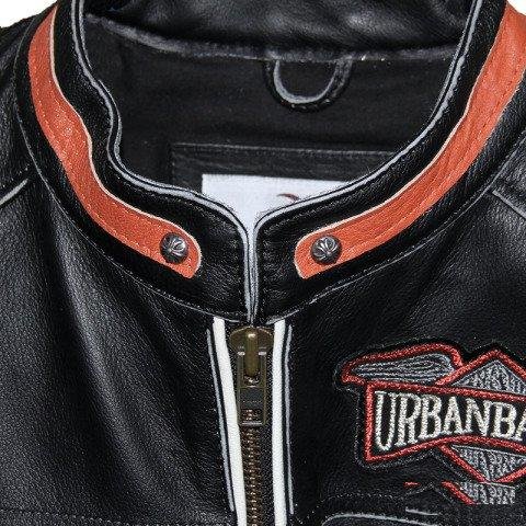 Мотокуртка кожаная Urban Baron 3 байкерская куртка