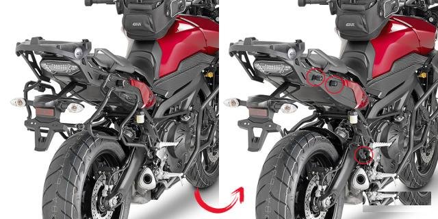 Крепеж боковых кофров Yamaha MT-09 Tracer (15-17)