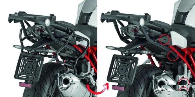 Крепеж боковых кофров BMW R1200R (15-18)