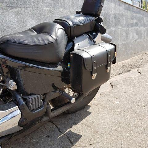Боковые кофры мотоцикла сумки мото эко кожа 1шт