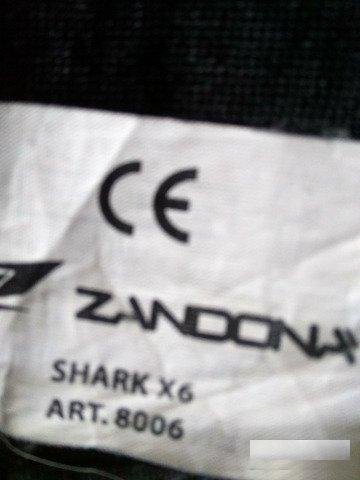 Zandona Shark X6 защита спины на лямках, Италия XL