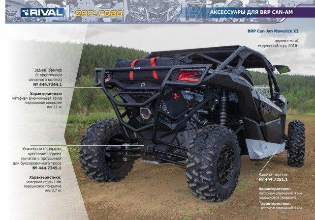 Бампер задний для Maverick X3