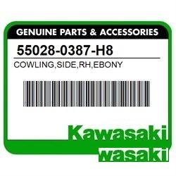 Правый передний пластик kawasaki 55028-0387-H8