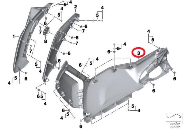 Боковой пластик BMW C Evolution