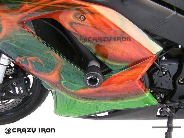 Слайдеры для Kawasaki ZX-6R 2003-2008 crazy iron