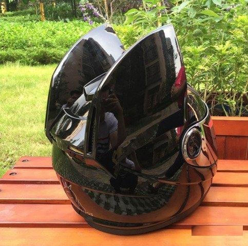 Мото шлем Nitrinos черный (арт 723)