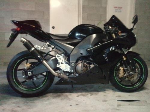 Глушитель прямоточный Kawasaki ZX10R (04-05)