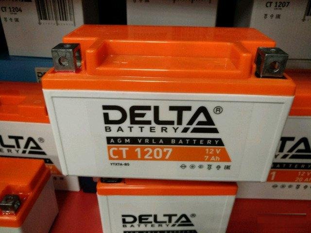 Аккумулятор Delta CT 1207 12V / 7Ah YTX7A-BS