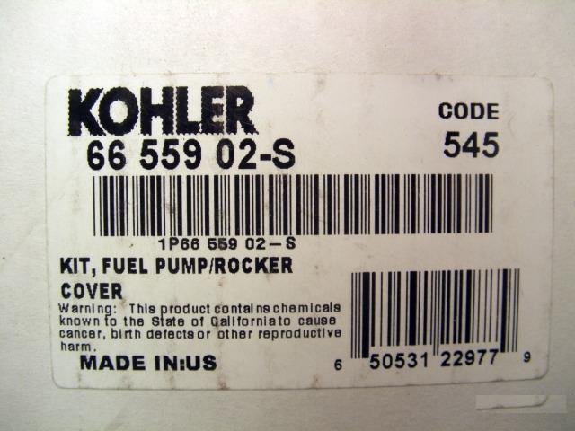 Клапанная крышка с бензонасосом Kohler 6655902