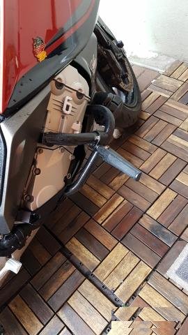 Подножки на дуги безопасности мотоцикла