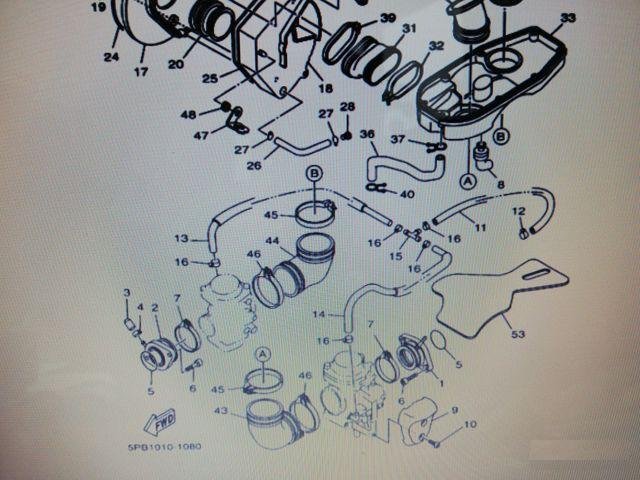 Манифолды Yamaha XVS 1100 патрубок карбюратора
