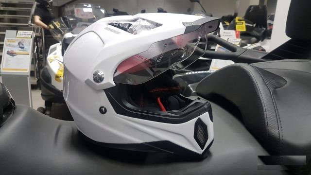 Шлем мотоциклетный кроссовый stels MX455, красный