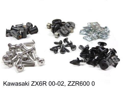 Комплект крепежа для пластика Kawasaki ZX6R 00-02