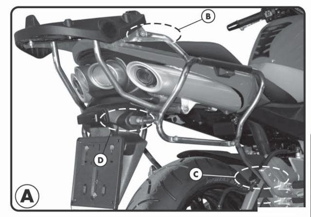 Крепеж боковых кофров Suzuki GSR 600 (06-11)