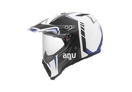 Шлем AGV AX-8 Dual Evo - Gt white/gunmetal/blue
