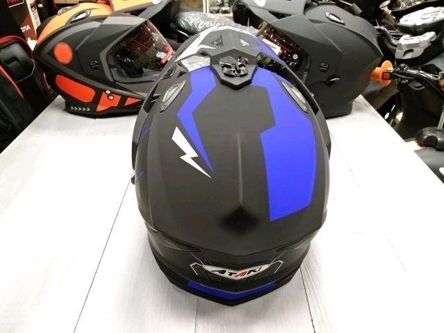 Шлем мото кроссовый с визором Ataki мотоцикл