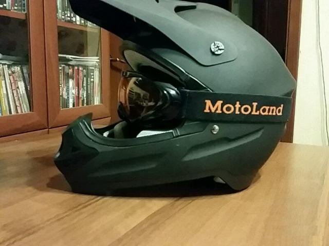 Шлем vega и мотоочки motoland