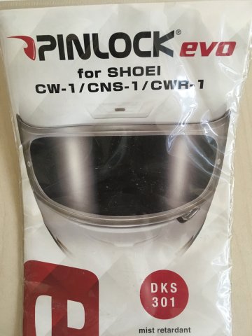 Пинлок EVO DKS 301 для визоров Shoei CV-1/CNS-1/CWR-1