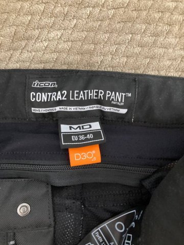 Кожаные новые мотоштаны Icon Contra 2 leather ( размер M)