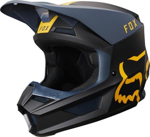 Мотошлем Fox V1 Mata Helmet Navy