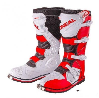 Кроссовые мотоботы Oneal Rider Boot красного цвета