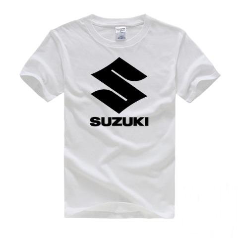 Кроссовая футболка suzuki белая