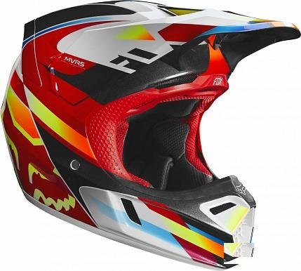 Мотошлем Fox V3 Motif Helmet Red