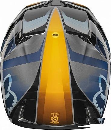 Мотошлем Fox V3 Motif Helmet Blue/Silver