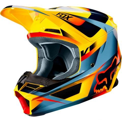 Мотошлем Fox V1 Motif Helmet Yellow