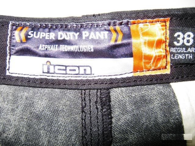 Мотобрюки мужские icon superduty pant black, р.38