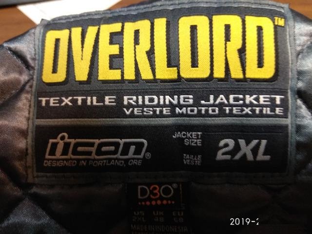 Мотокуртка Icon overlord, Textile Riding J-t,2XL