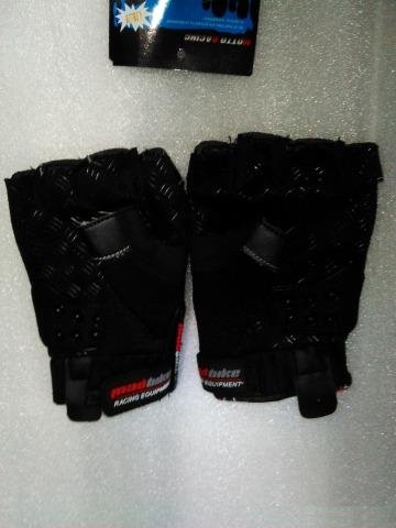 Беспалые текстильные мото перчатки с защитой
