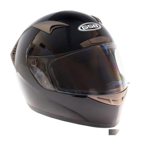 Шлем (интеграл) GSB Black Glossy G-335