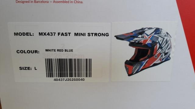 Детский LS2 Мотошлем MX437 fast mini strong