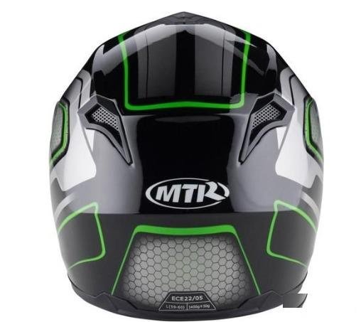 Интеграл Шлем MTR S-10 Black-Green-Silver