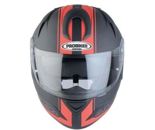 Интеграл Шлем probiker PR2 Black-Red Matt