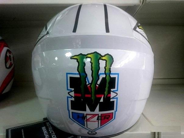Шлем интеграл hizer 525 Monster, Белый Новый