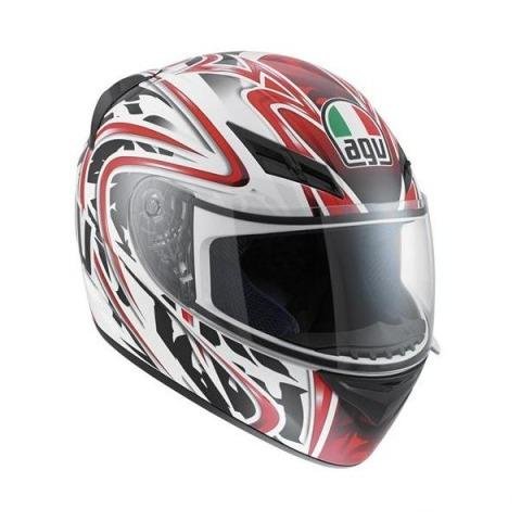 Мото Шлем AGV K-3 E2205 multi - wire white-RED