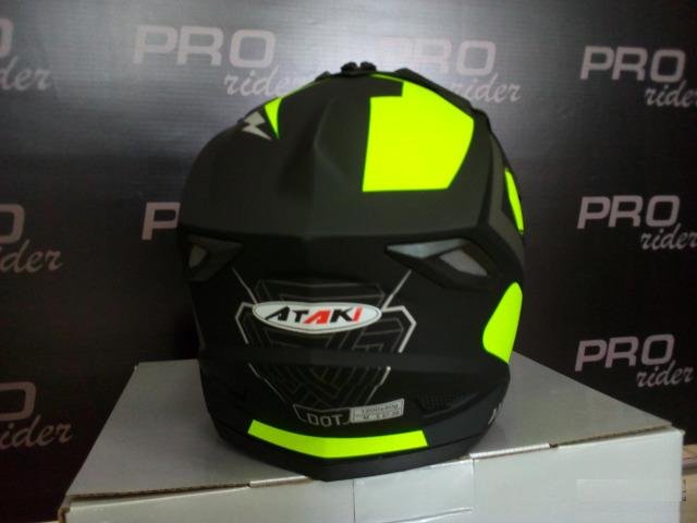 Кроссовый шлем Ataki MX801 Strike желтый