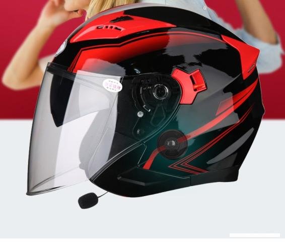 Мото шлем с Bluetooth акустикой