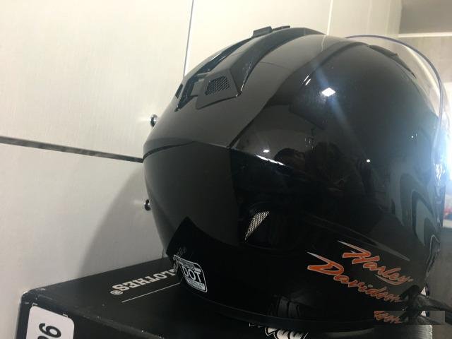 Harley Davidson шлем 3/4 с выдвижными очками. XL