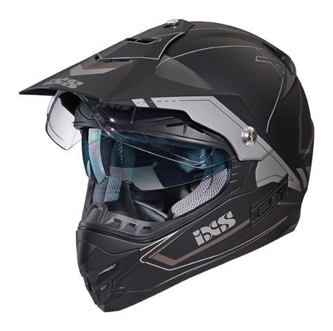 Шлем двойного назначения HX207 черно-серый
