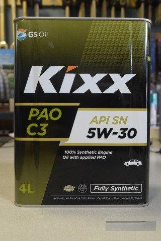 Синтетическое моторное масло Kixx G1 5W-30 4л
