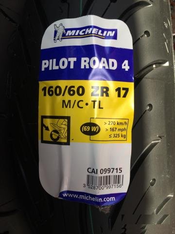 Michelin Pilot Road 4 160/60 ZR17 69W (новая)