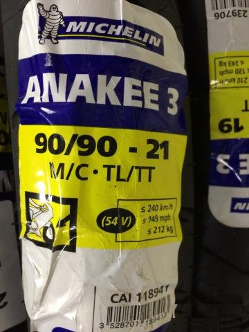 Michelin Anakee 3 90/90-21 54V (новая)