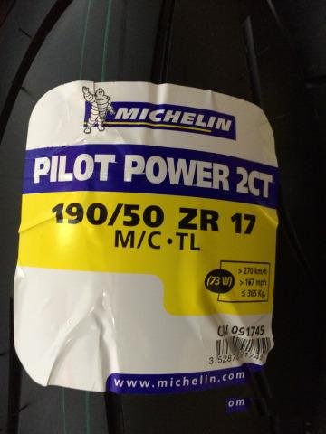 Michelin Pilot Power 2CT 190/50 ZR17 73W (новая)